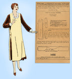 Mail Order 1655: 1920s Charming Misses Full Length Apron Vintage Sewing Pattern