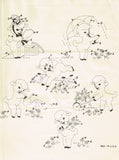 1940s Vintage Mail Order Embroidery Transfer 1798 Uncut Lamb DOW Tea Towels
