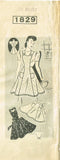 Mail Order 1829: 1940s Misses WWII Princess Apron Sz 36 B Vintage Sewing Pattern