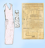 Mail Order 1893: 1920s Uncut Plus Size Women's Slip Sz 46 B Vintage Sewing Pattern