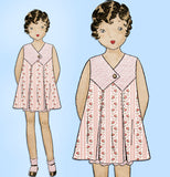 Mail Order 1924: 1930s Little Girls Bloomer Dress Sz10 Vintage Sewing Pattern