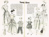 1940s Vintage Sewing Feedsack Pattern Booklet Sew Easy with Cotton Bags