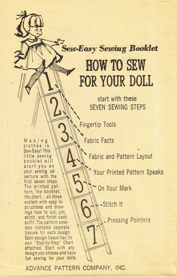 Vintage Advance Doll Flyer Freebee
