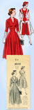 1950s Original Vintage Mail Order Pattern 2030 Misses Princess Dress Sz 30 Bust