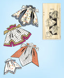 1950s Vintage Fashion Service Sewing Pattern 2073 Cocktail Apron Set Fits All