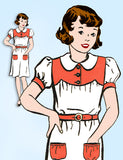 1930s Vintage Mail Order Sewing Pattern 2087 Toddler Girls Annie Dress Size 6