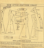 1950s Vintage Mail Order Sewing Pattern 2094 Uncut Misses Princess Dress Sz 28 B