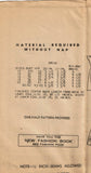 Mail Order 2122: 1940s Lovely Misses Sun Dress Sz 32 Bust Vintage Sewing Pattern