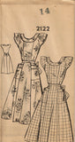 Mail Order 2122: 1940s Lovely Misses Sun Dress Sz 32 Bust Vintage Sewing Pattern