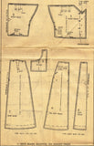 Fashion Service 2132: 1940s Misses House Dress Sz 36B Vintage Sewing Pattern - Vintage4me2