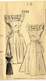 1940s Vintage Mail Order Sewing Pattern 2224 Uncut Misses House Dress Sz 16 34B - Vintage4me2