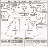 1950s Vintage Mail Order Sewing Pattern 2265 Misses Dress Gr8 Lines Size 14 32B