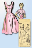 1950s Vintage Mail Order Sewing Pattern 2269 Misses Princess Cut Sun Dress 36 B