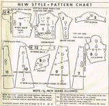1950s Original Vintage Mail Order Sewing Pattern 2278 Misses House Dress Sz 33 B