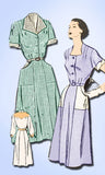 Fashion Service 2373: 1950s Ladies Plus Size Dress 40 B Vintage Sewing Pattern - Vintage4me2