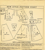 1950s Original Vintage Mail Order Pattern 2378 Uncut Misses Surplice Dress 34B
