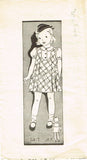 1930s Vintage Anne Adams Sewing Pattern 2417 Toddler Girls Jumper Dress Size 4 - Vintage4me2