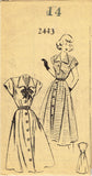 1940s Vintage Mail Order Sewing Pattern 2443 Misses Easy Street Dress Sz 14 32B - Vintage4me2