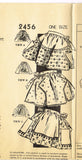 1950s Vintage Fashion Service Sewing Pattern 2456 Misses Cocktail Apron Fits All