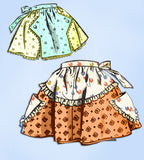 1950s Vintage Fashion Service Sewing Pattern 2456 Misses Cocktail Apron Fits All