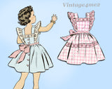 Mail Order 2496: 1950s Uncut Baby Girls Sun Dress Size 2 Vintage Sewing Pattern