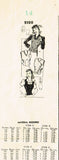 1940s Vintage Mail Order Sewing Pattern 2500 Misses WWII Weskit and Hat Size 14 - Vintage4me2
