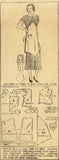 1930s Vintage Mail Order Sewing Pattern 2505 Misses Dress & Apron Size 14 32 B - Vintage4me2