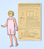 1920s Vintage Mail Order Sewing Pattern 2513 Uncut Toddler Girls Combination Sz6