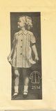 1930s Original Vintage Anne Adams Pattern 2534 Toddler Girls Pleated Dress Sz 4
