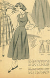Mail Order 2559: 1940s Uncut Misses Sun Dress Size 33 B Vintage Sewing Pattern