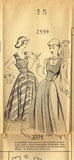 Mail Order 2559: 1940s Uncut Misses Sun Dress Size 33 B Vintage Sewing Pattern