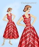 Mail Order 2559: 1940s Uncut Misses Sun Dress Size 33 B Vintage Sewing Pattern