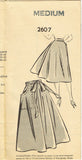 1950s Vintage Mail Order Sewing Pattern 2607 Uncut Misses Wrap Skirt Sz 26-28 W - Vintage4me2