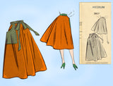 1950s Vintage Mail Order Sewing Pattern 2607 Uncut Misses Wrap Skirt Sz 26-28 W - Vintage4me2