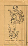 1940s Original Vintage Mail Order Pattern 2613 Uncut Misses Cocktail Apron