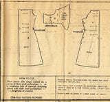 1940s Vintage Misses' Easy Dress 1946 Mail Order Sewing Pattern 2618 Size 14