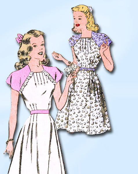 1940s Vintage Misses' Easy Dress 1946 Mail Order Sewing Pattern 2618 S –  Vintage4me2