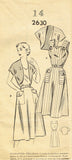 Fashion Service 2630: 1950s Misses Sun Dress & Bolero 32B Vintage Sewing Pattern - Vintage4me2