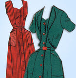1950s Vintage Mail Order Sewing Pattern 2646 Misses Sun Dress & Topper Size 36 B