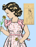 Fashion Service 2648: 1940s Easy Toddler Girls Dress Sz 6 Vintage Sewing Pattern - Vintage4me2