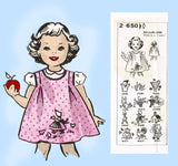 Mail Order 2650: 1960s Uncut 12 Month Tot Jumper Dress Vintage Sewing Pattern - Vintage4me2
