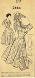 1940s Vintage Mail Order Sewing Pattern 2664 Misses Dress & Bolero Sz 28 Bust