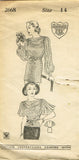 Mail Order 2668: 1930s Shirred Evening Blouse Sz 32 B Vintage Sewing Pattern - Vintage4me2