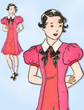 1930s Original Vintage Mail Order Pattern 2669 Little Girls Princess Dress Sz 10