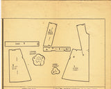 1950s Vintage Mail Order Pattern 2729 Misses Farm Kitchen Apron Sz Large