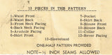 Fashion Service 2743: 1950s Misses Jumper & Blouse 32 B Vintage Sewing Pattern - Vintage4me2