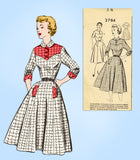 Fashion Service 2764: 1950s Misses Western Dress Sz 32 B Vintage Sewing Pattern - Vintage4me2