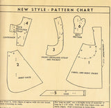 1950s Vintage Fashion Service Sewing Pattern 2783 Full Bib Apron & Potholder Sz MED