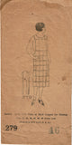 Mail Order 279: 1930s Womens Plus Size Apron Size 46 Bust Vintage Sewing Pattern