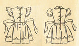 Fashion Service 2801: 1940s Uncut Toddler Girls Dress Sz4 Vintage Sewing Pattern - Vintage4me2